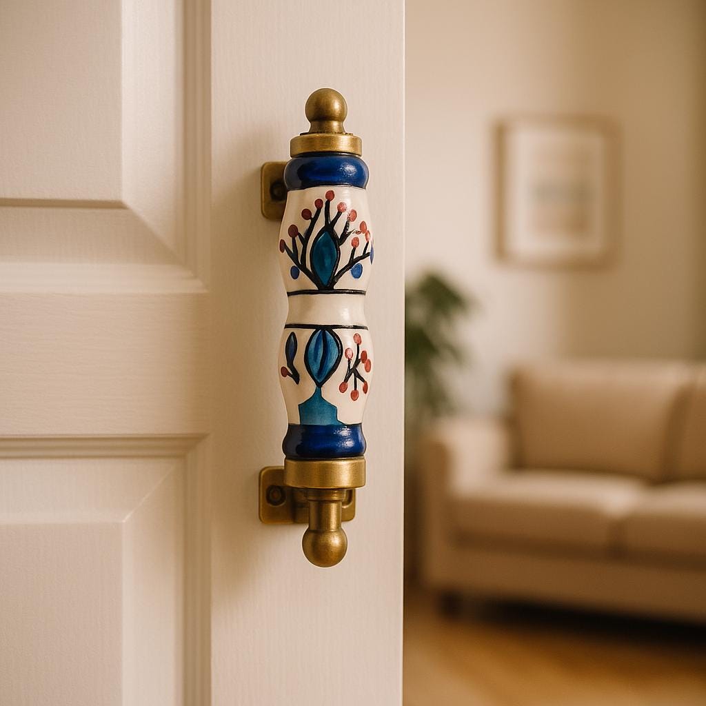 Blue & White Ceramic Drawer Pulls