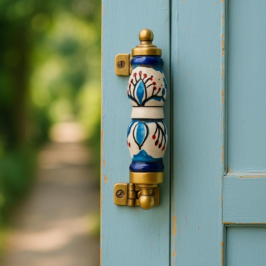 Blue & White Ceramic Drawer Pulls
