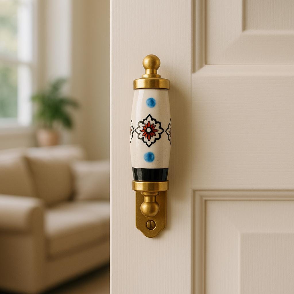 Elegant Floral Brass Handles
