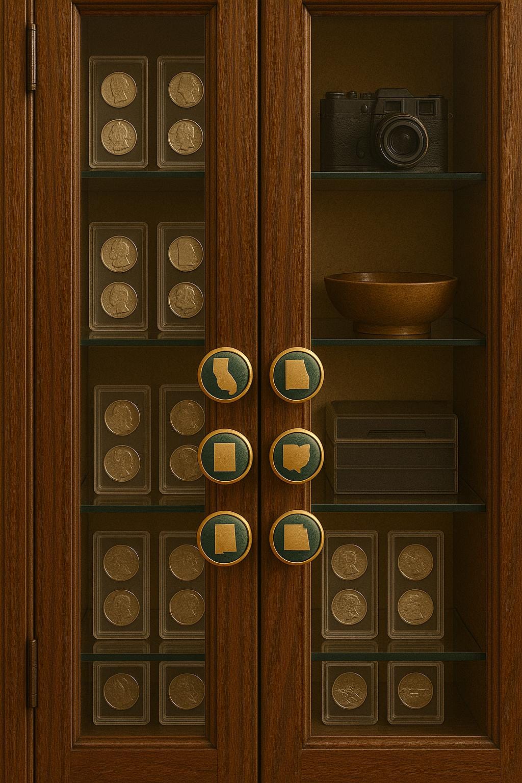 Handmade Brass Inlay Knobs