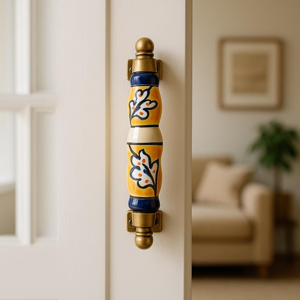 Boho Ceramic Door Handles