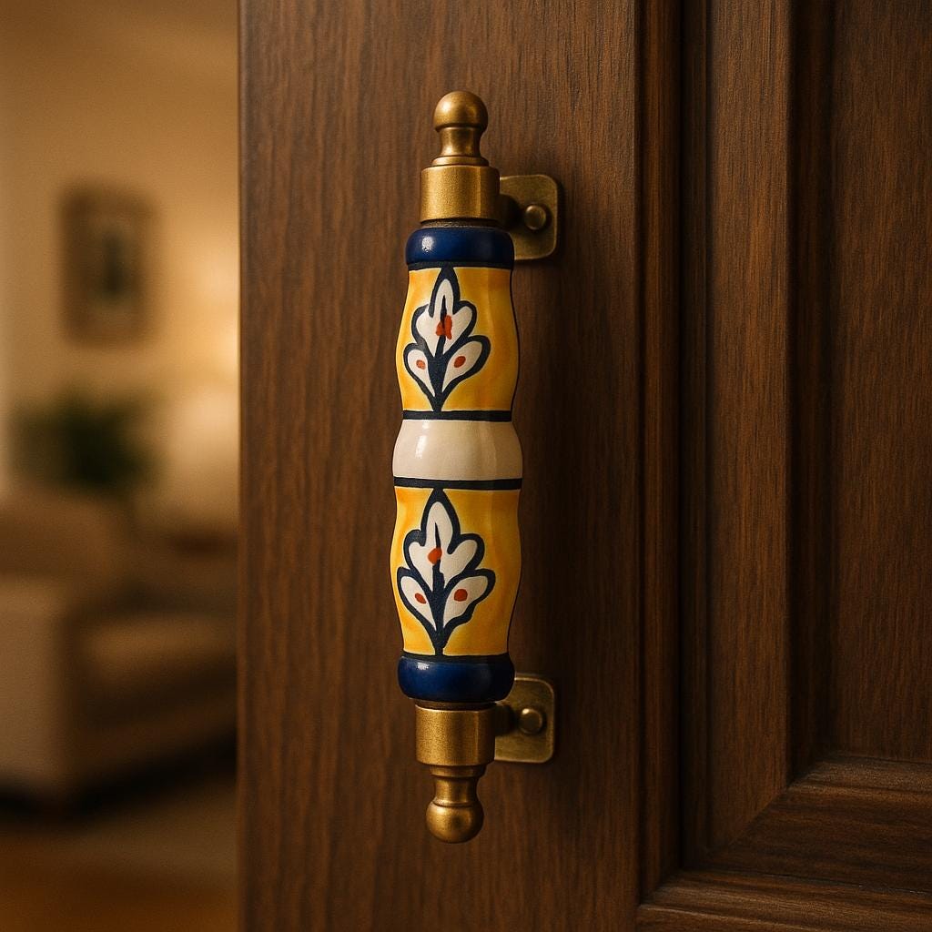 Boho Ceramic Door Handles