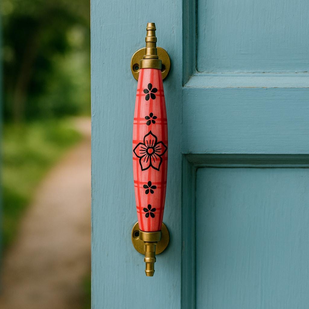 Floral Cabinet Handles Set