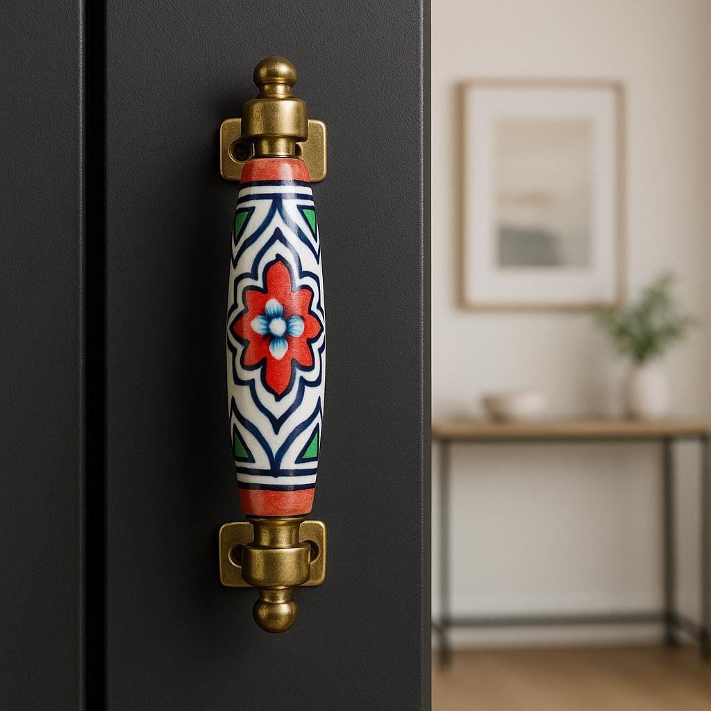 Vintage Floral Drawer Pulls