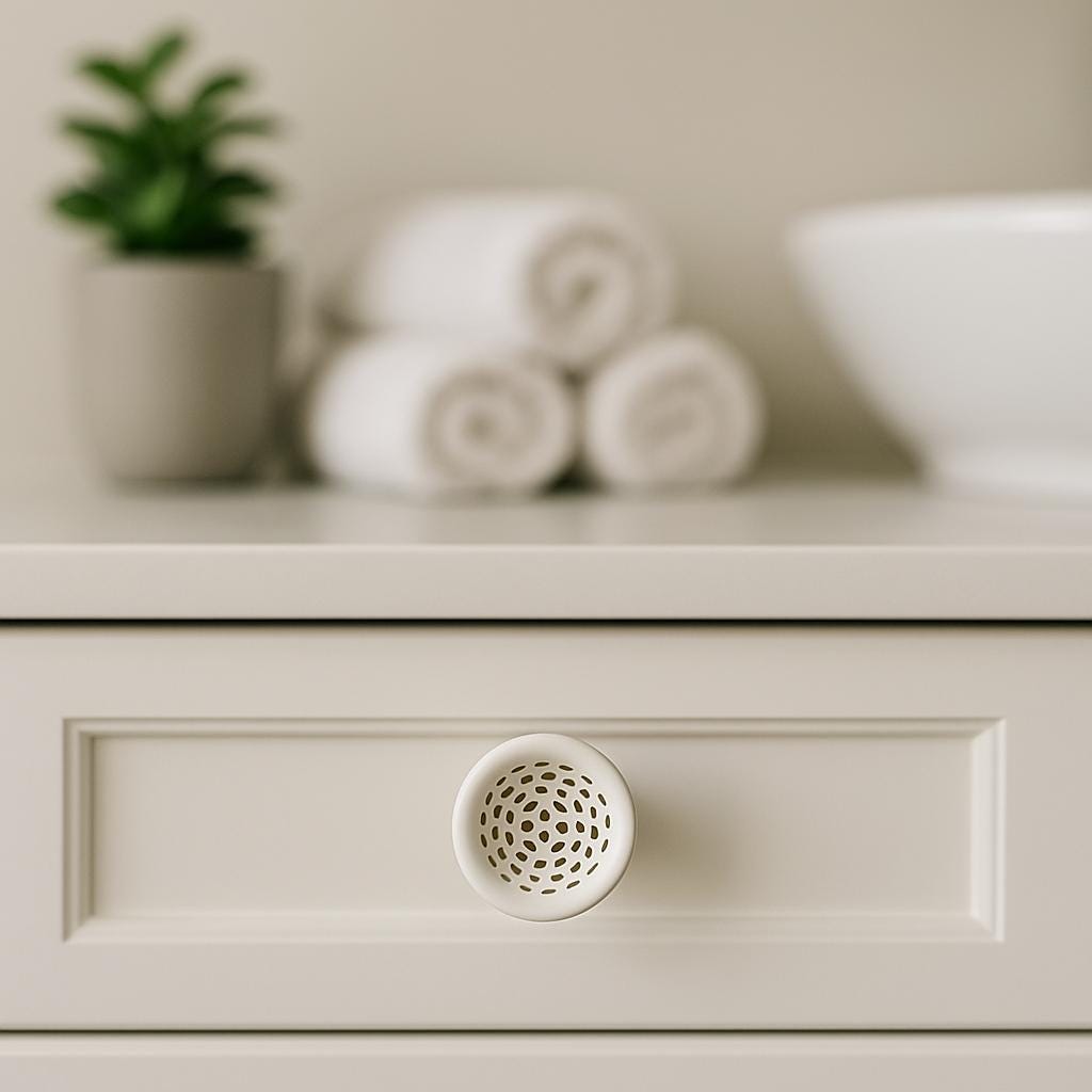 Chic Gold Ceramic Drain Cover