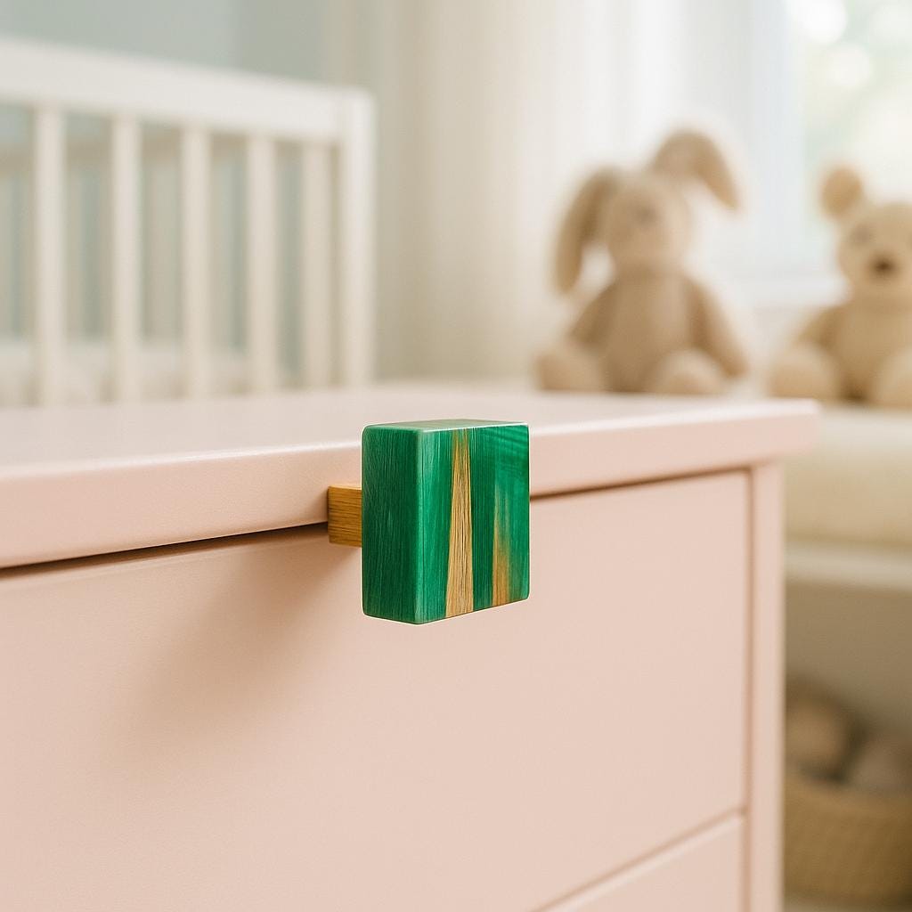 Colorful Resin Wood Drawer Knobs