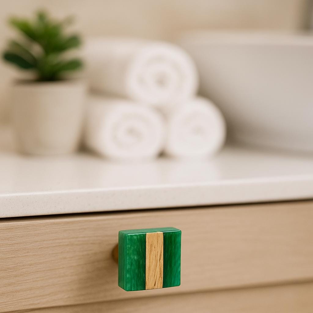 Colorful Resin Wood Drawer Knobs