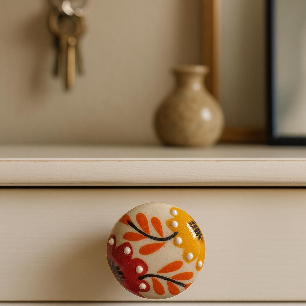 Hand-Painted Ceramic Decorative Bowl