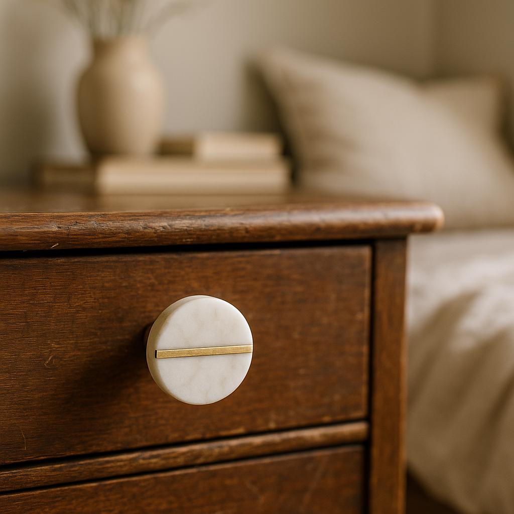 Luxe Marble & Brass Knobs