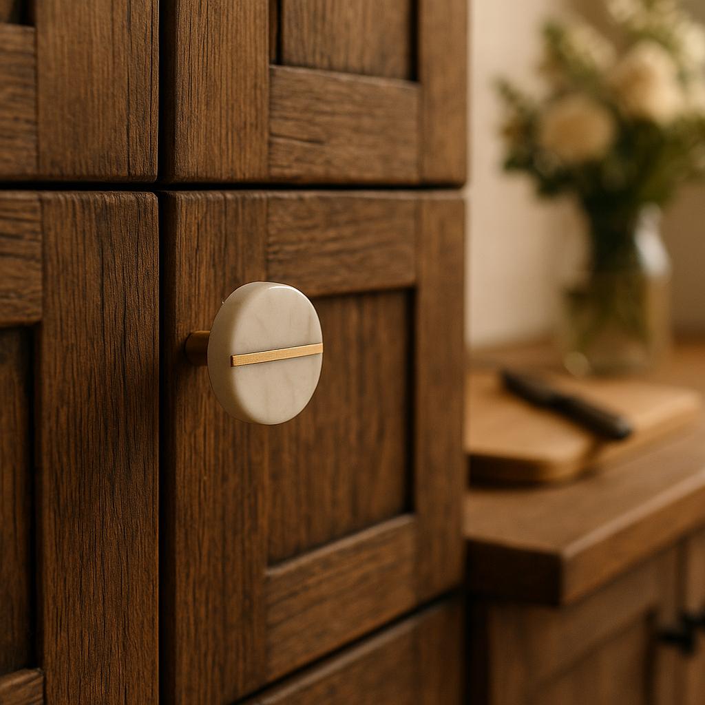 Luxe Marble & Brass Knobs