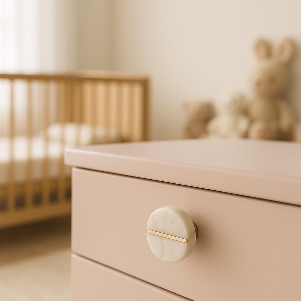 Luxe Marble & Brass Knobs