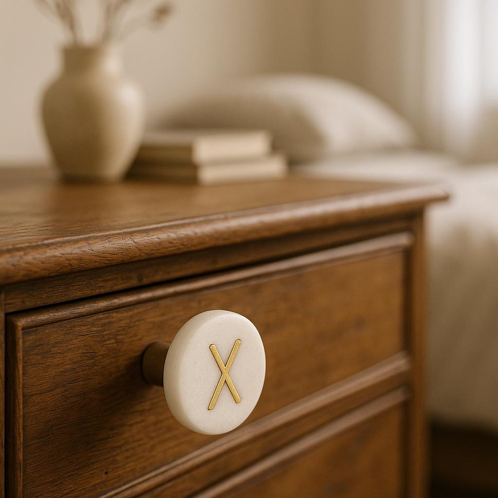 Chic Brass & Marble Drawer Pulls