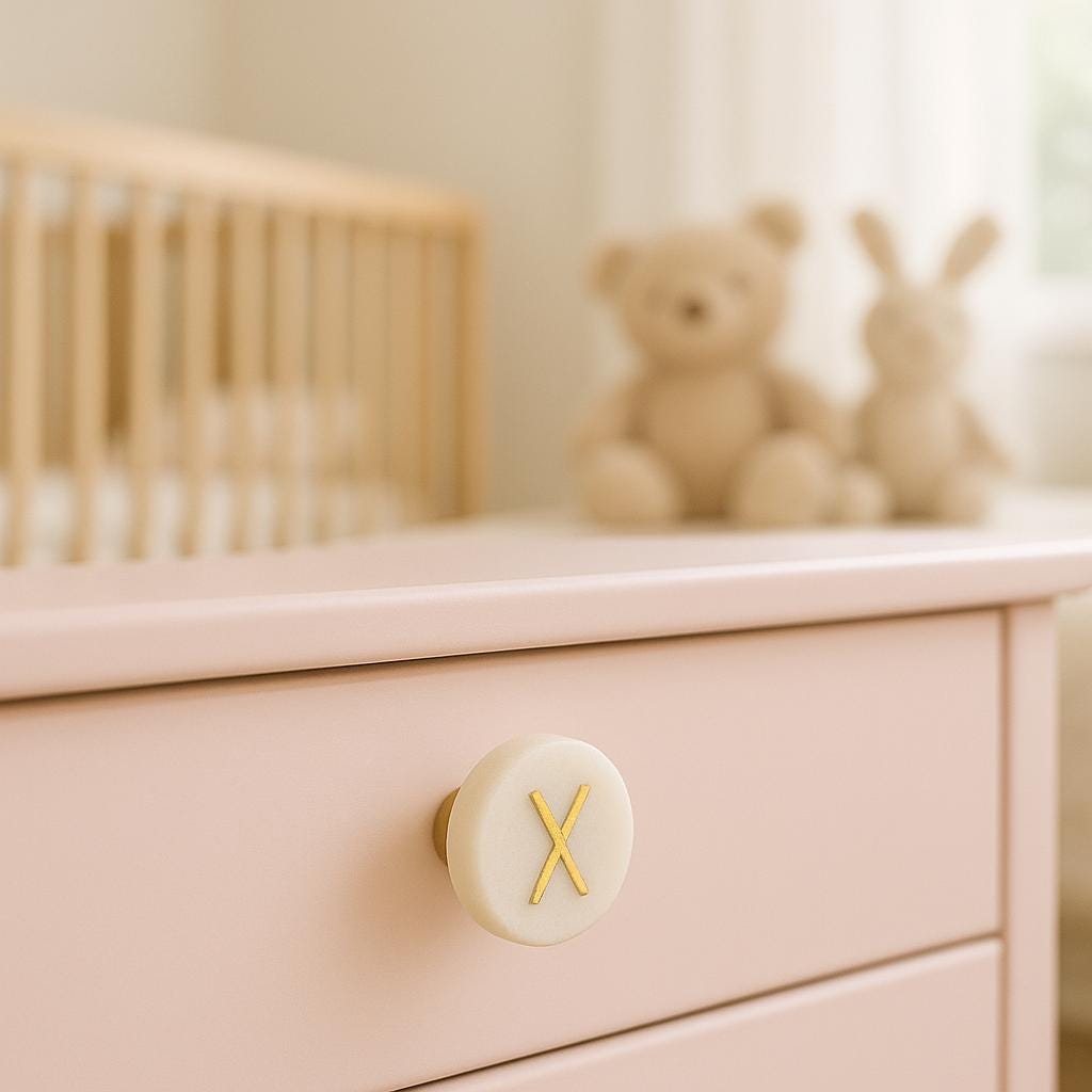 Chic Brass & Marble Drawer Pulls