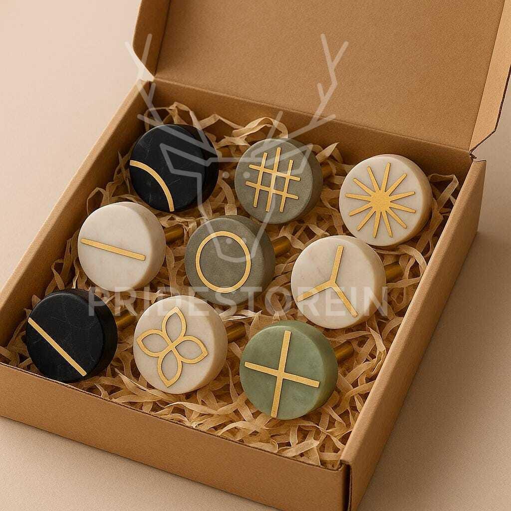 Elegant Gold Inlay Knobs Set