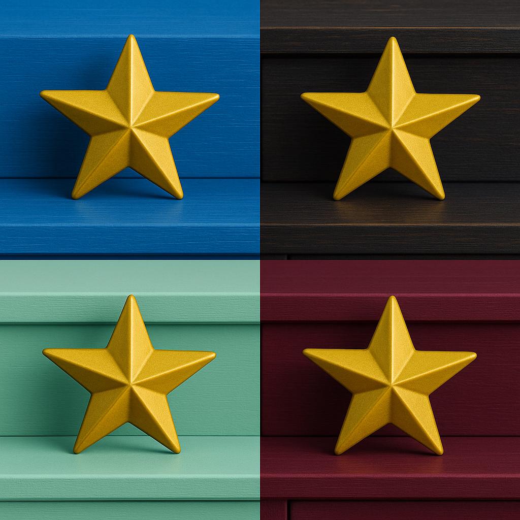 Rustic Gold Star Drawer Pull