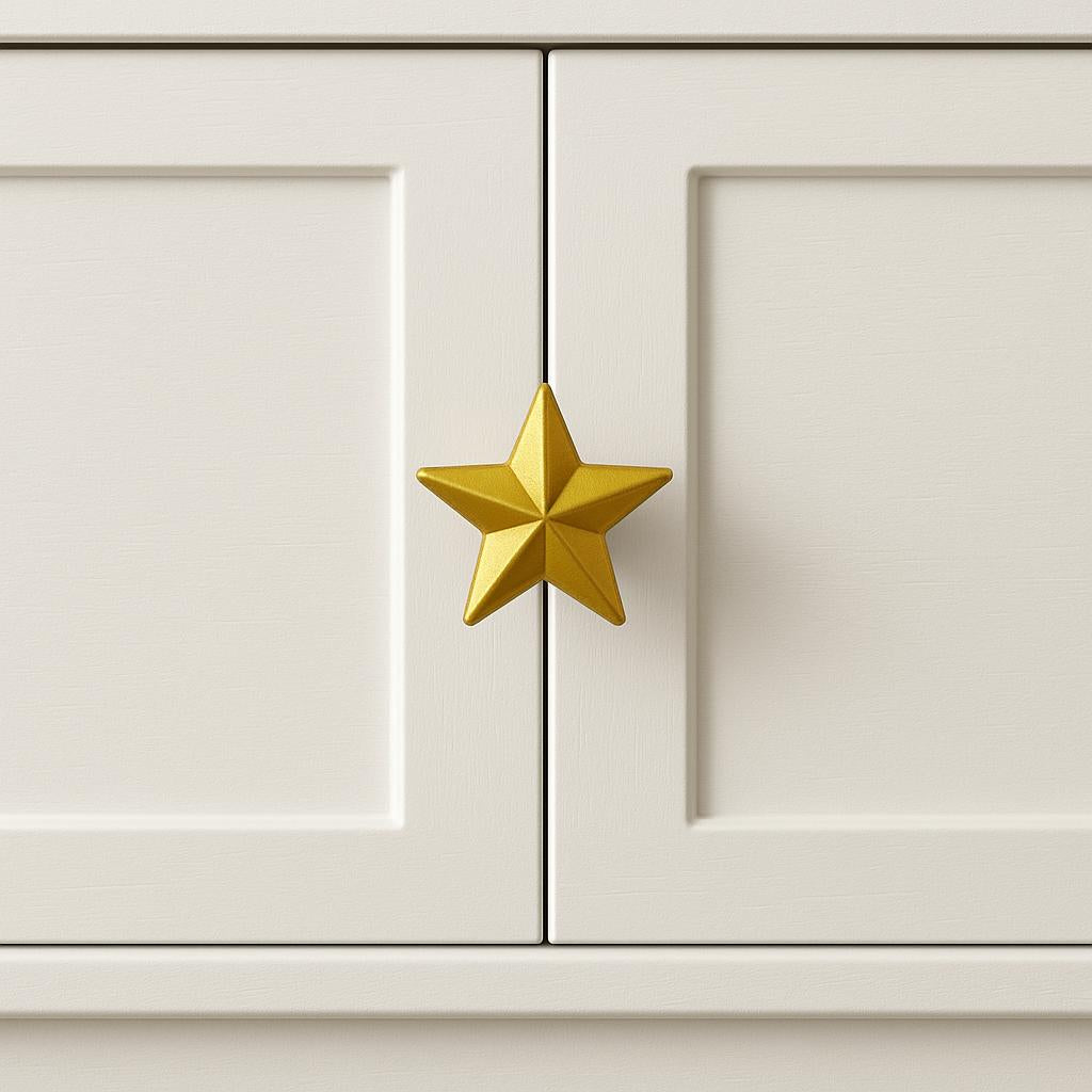 Rustic Gold Star Drawer Pull