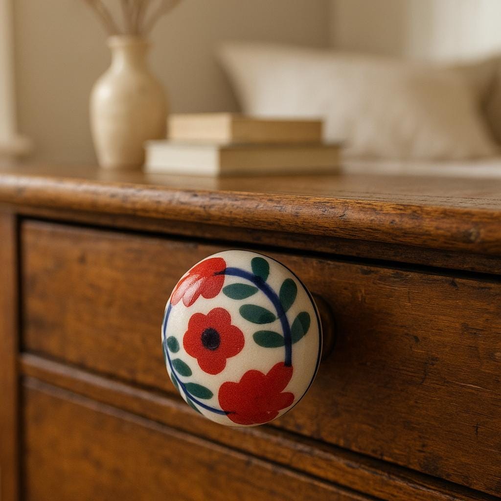 Colorful Flower Knobs Set