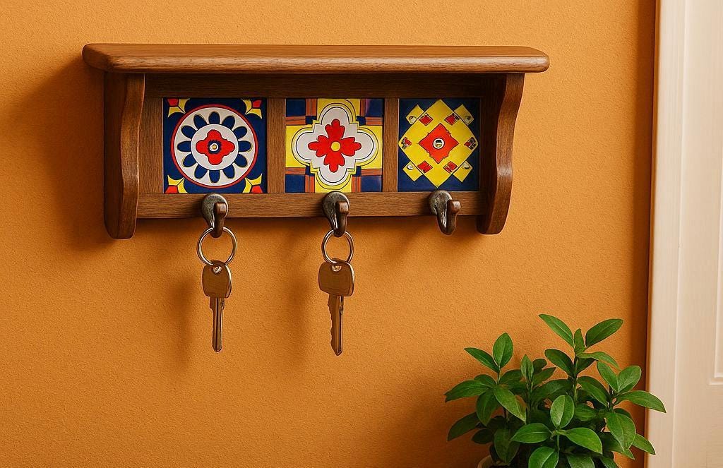 Colorful Tile Wall Hooks