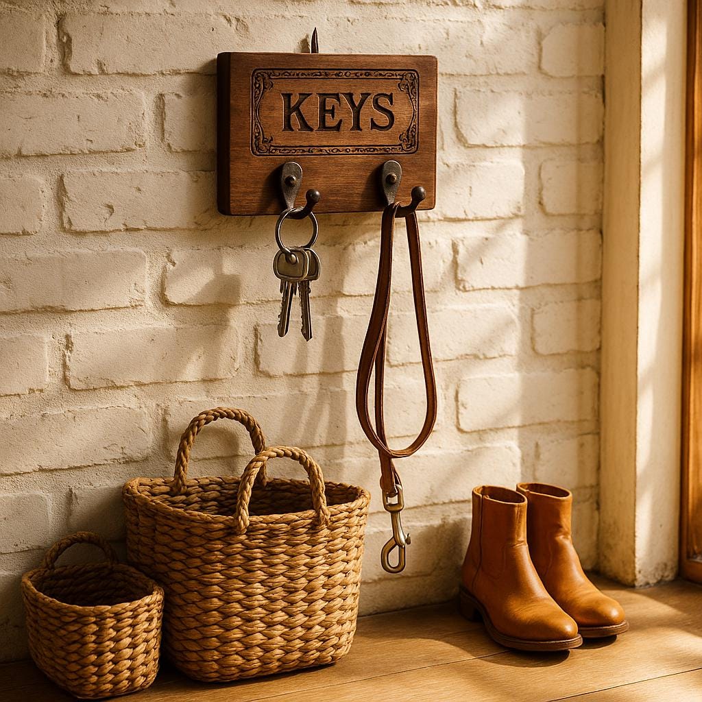 Vintage Wood Wall Hook Decor