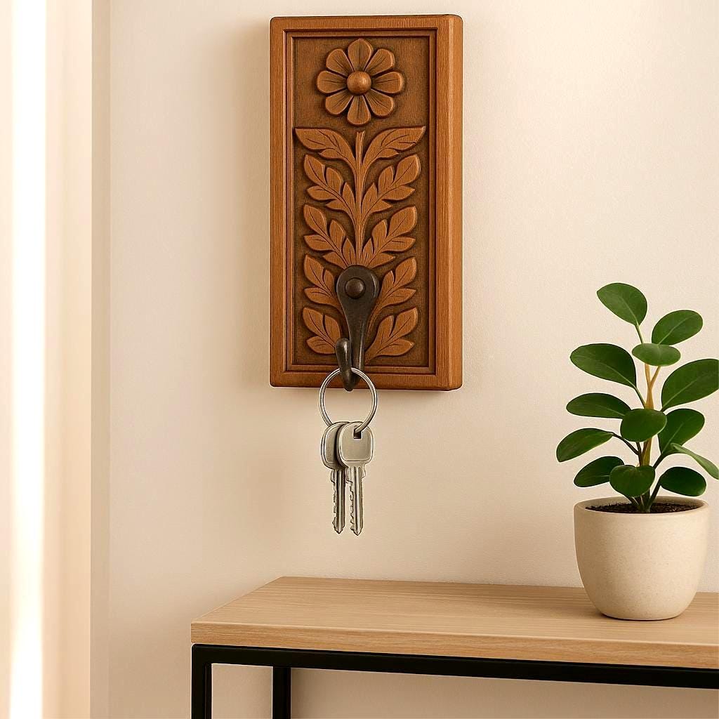 Rustic Floral Wood Wall Art