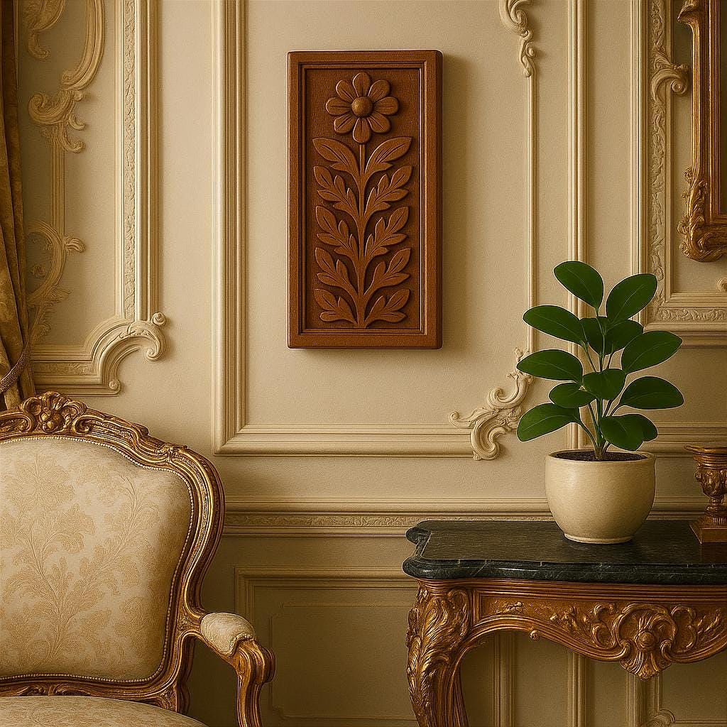Rustic Floral Wood Wall Art
