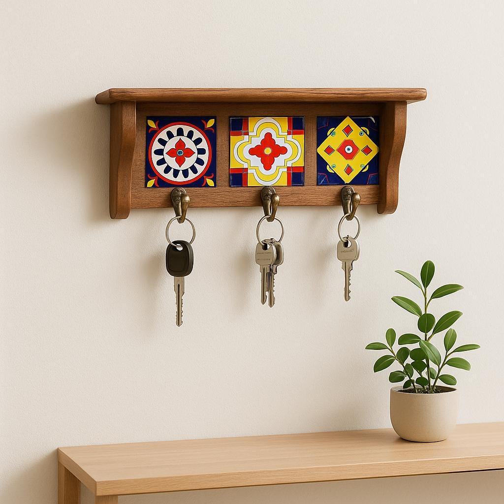 Colorful Tile Wall Hooks