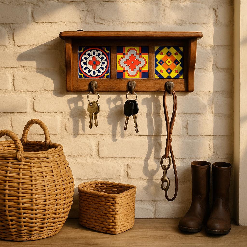 Colorful Tile Wall Hooks