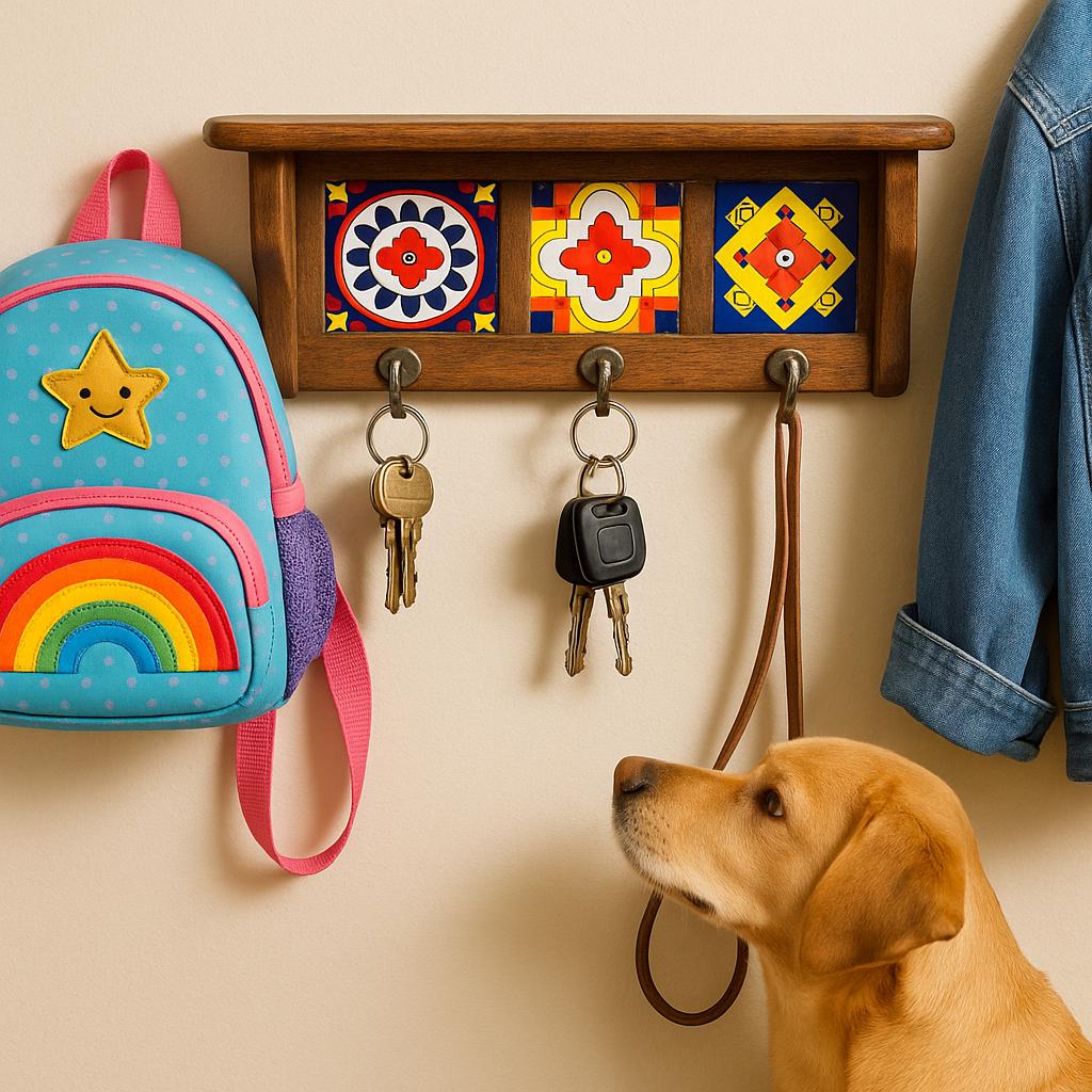 Colorful Tile Wall Hooks