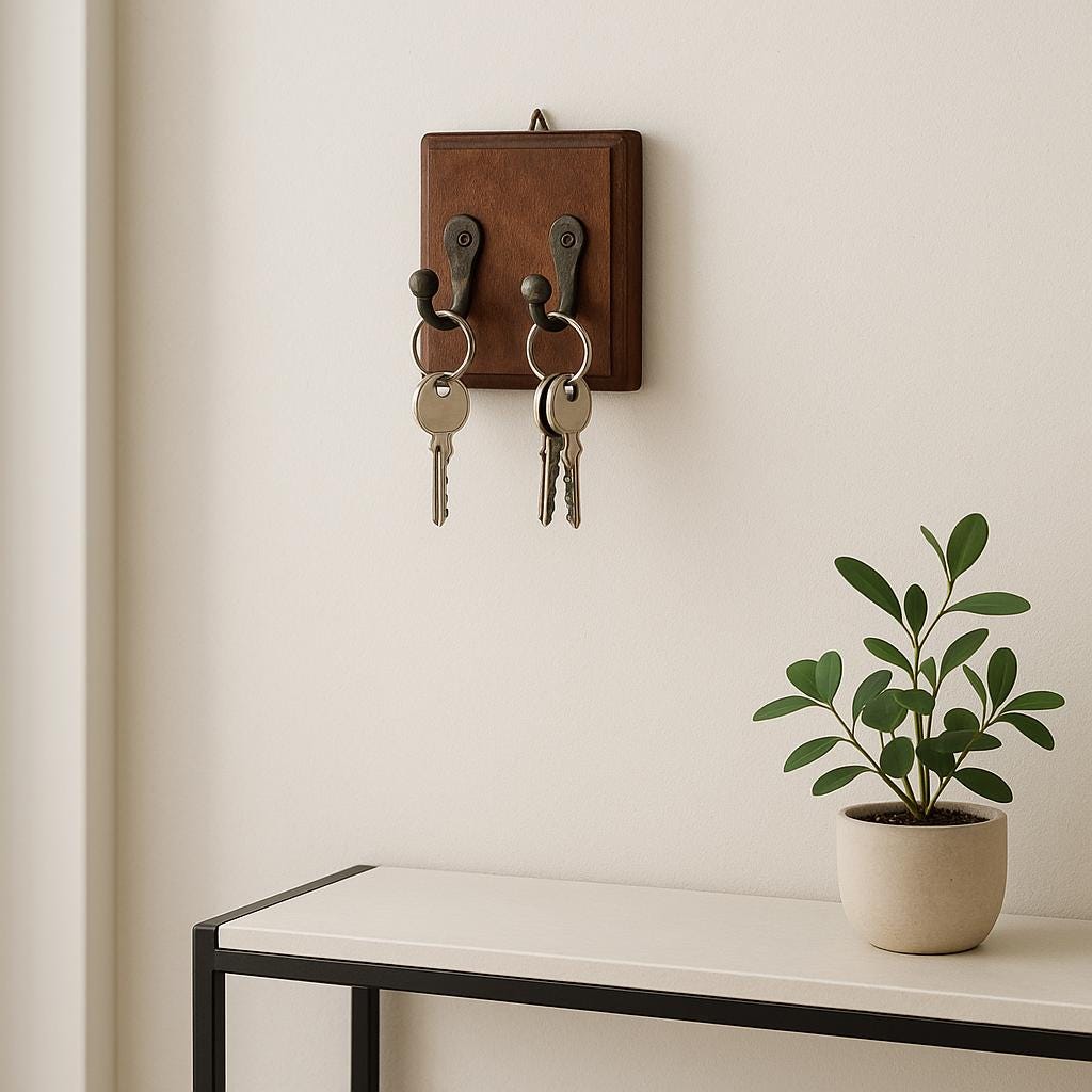 Vintage Wood Wall Hook Decor