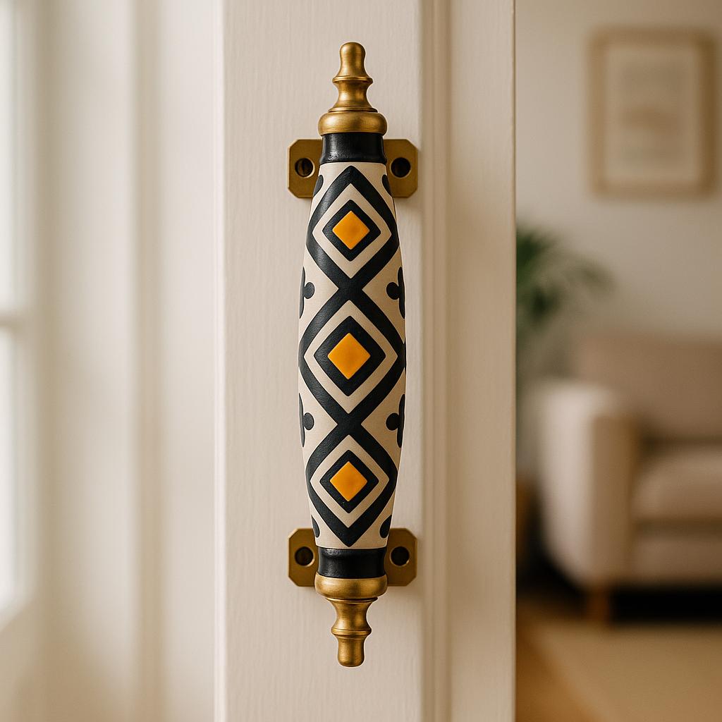 Orange Accent Drawer Pulls