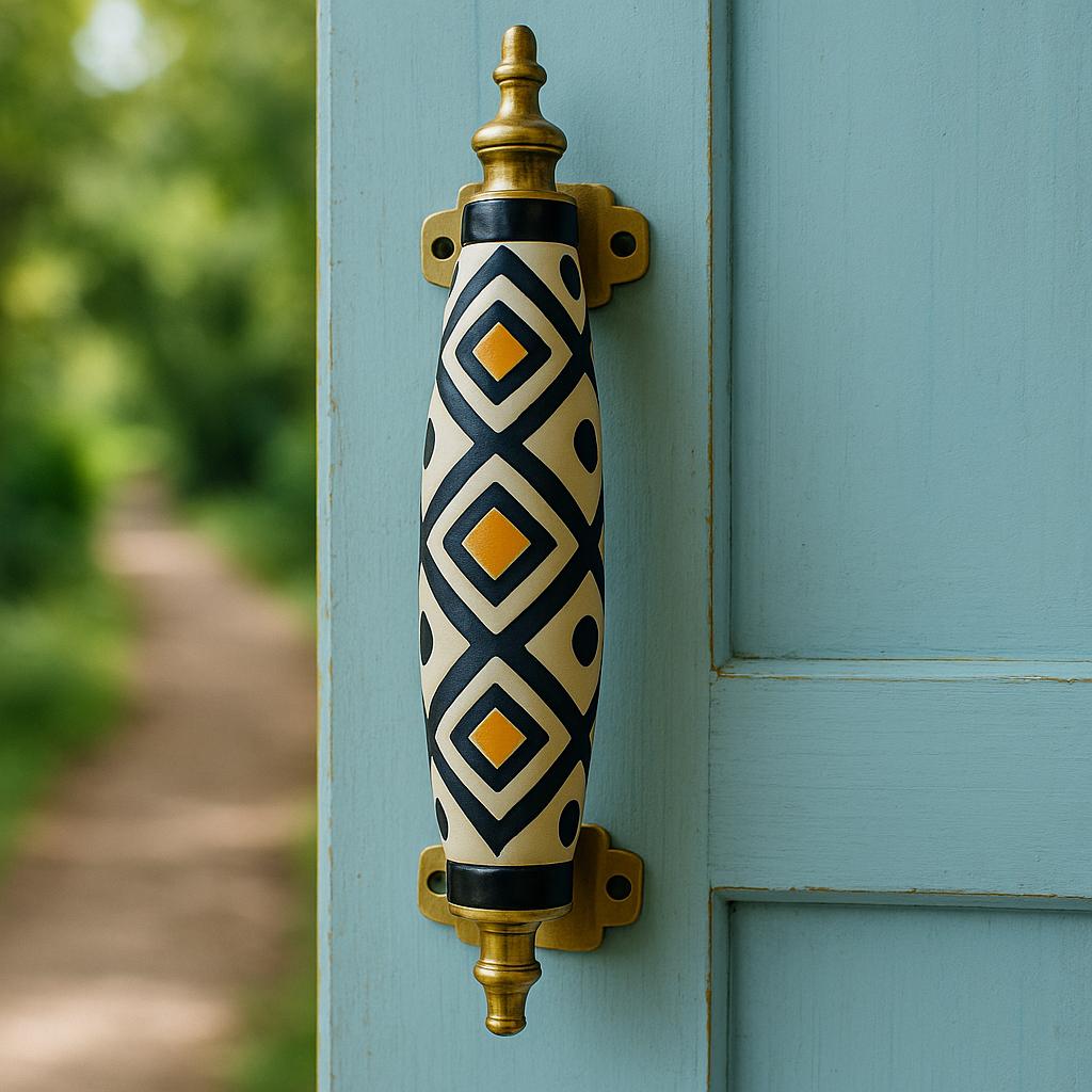 Orange Accent Drawer Pulls