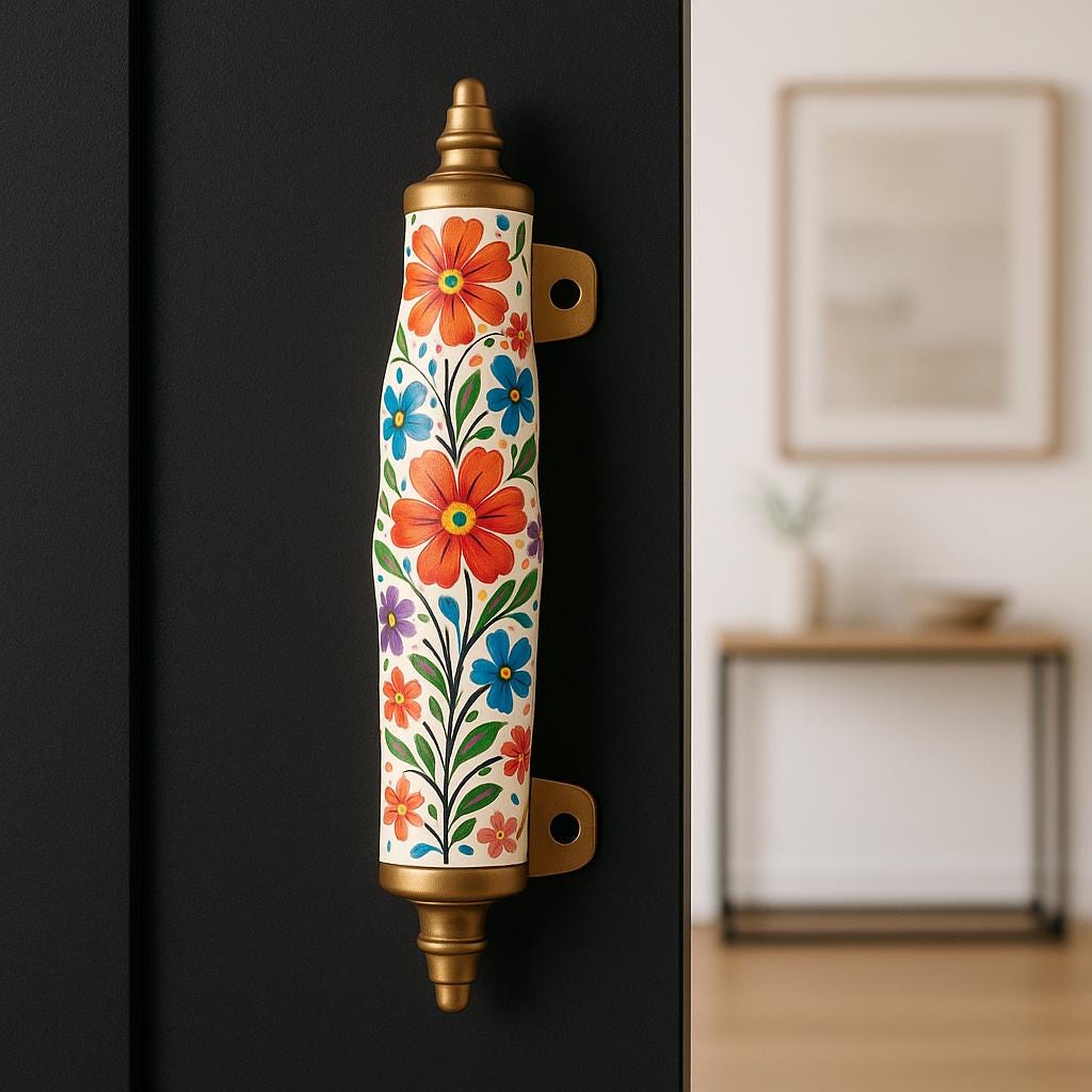 Boho Floral Cabinet Handles