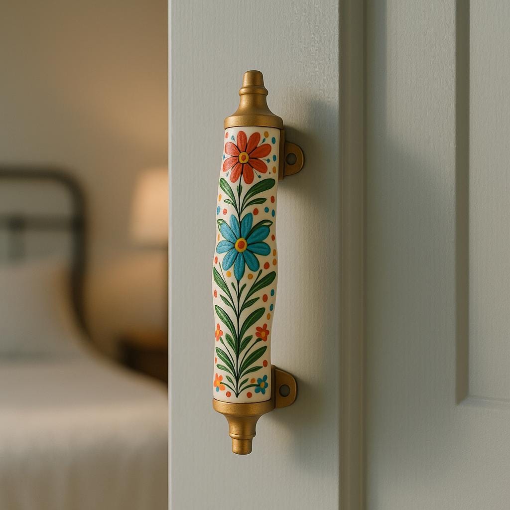 Vibrant Floral Drawer Pulls