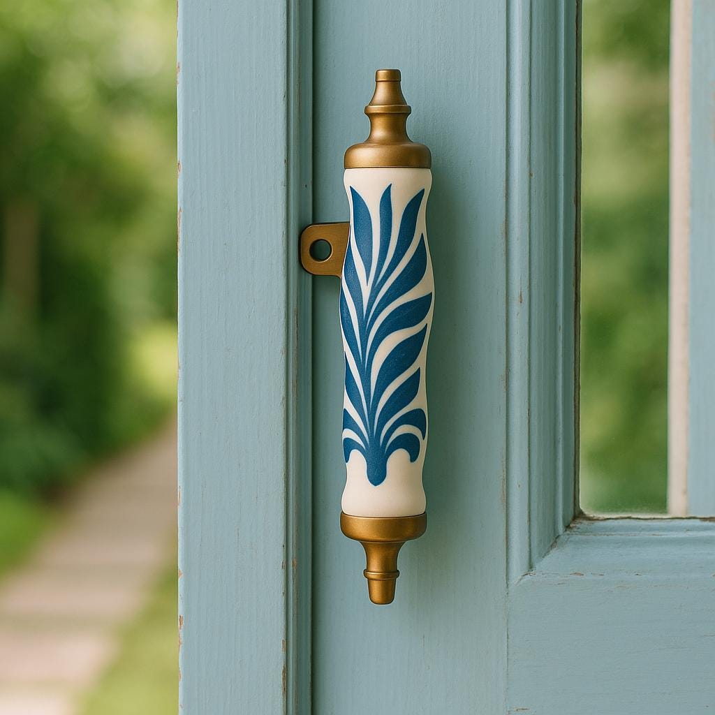 Floral Ceramic Drawer Pulls