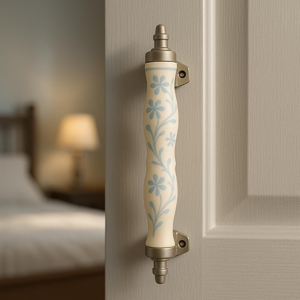 Elegant Floral Drawer Pulls Set