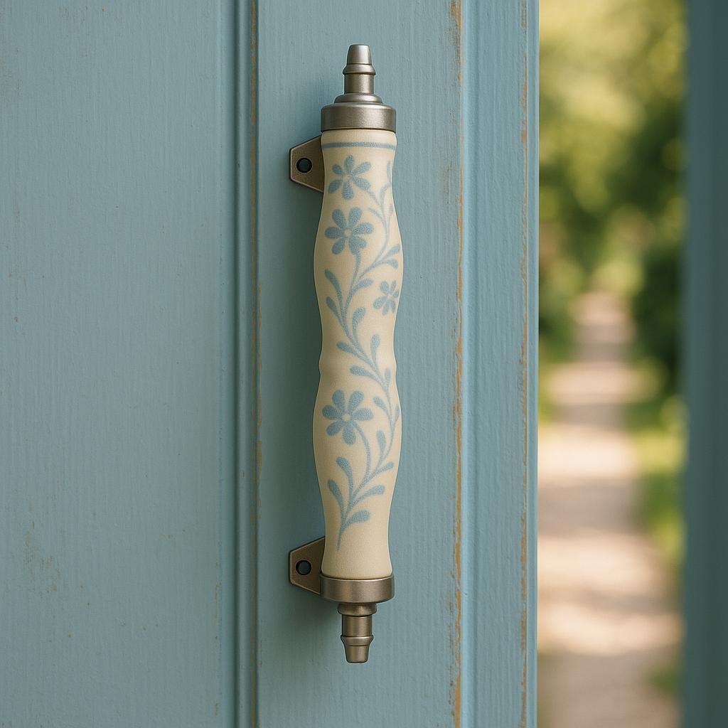 Elegant Floral Drawer Pulls Set