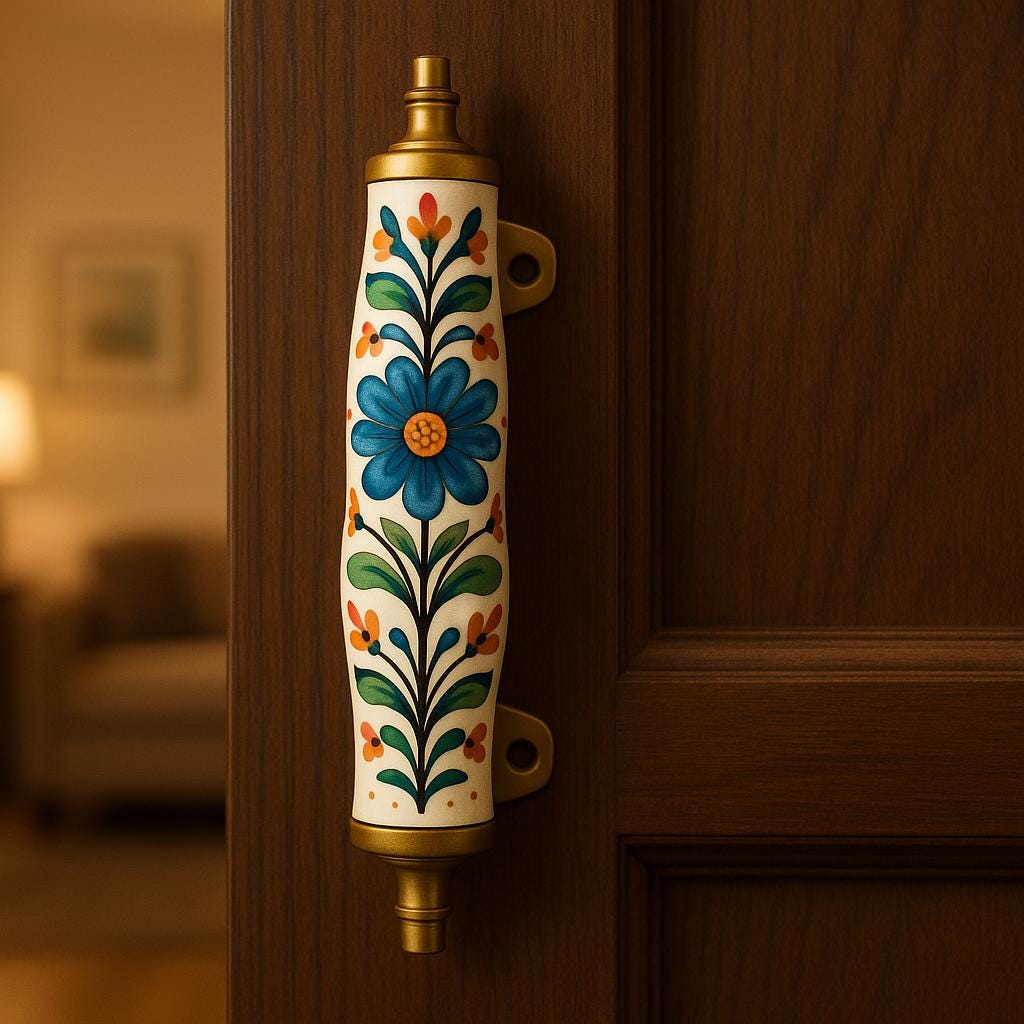 Boho Floral Cabinet Handles Set