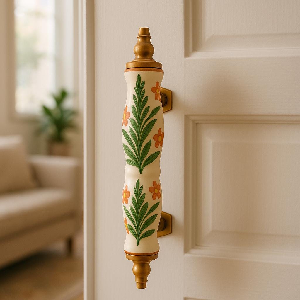 Vintage Floral Cabinet Pulls