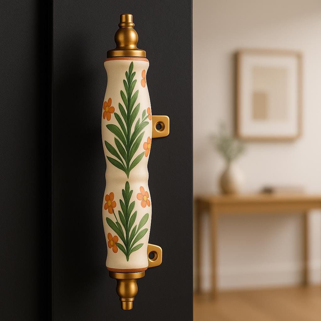Vintage Floral Cabinet Pulls