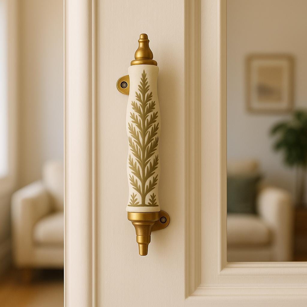Elegant Leaf Curtain Finials