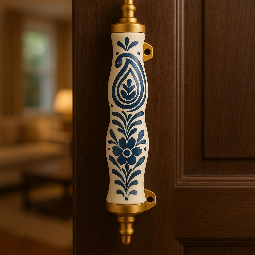 Leaf Motif Gold Cabinet Pulls