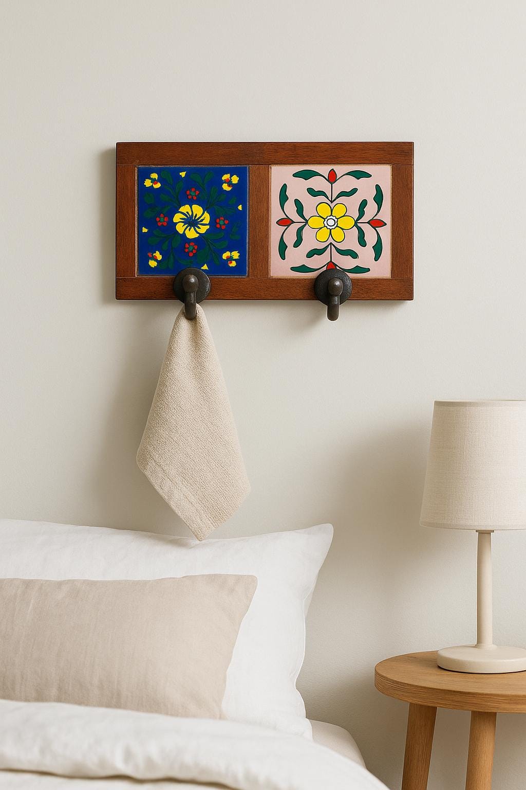 Stylish Wooden Hook Rack