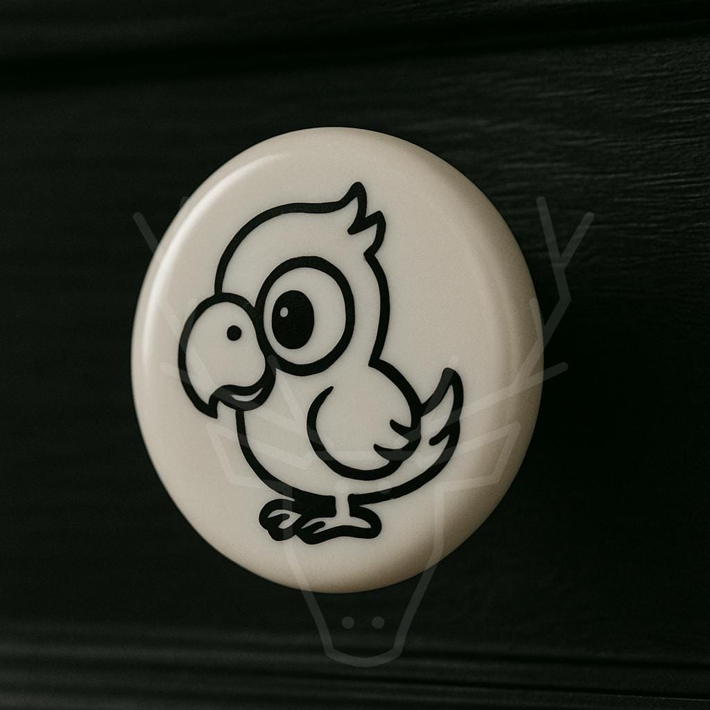 Cute Parrot Knobs for Kids