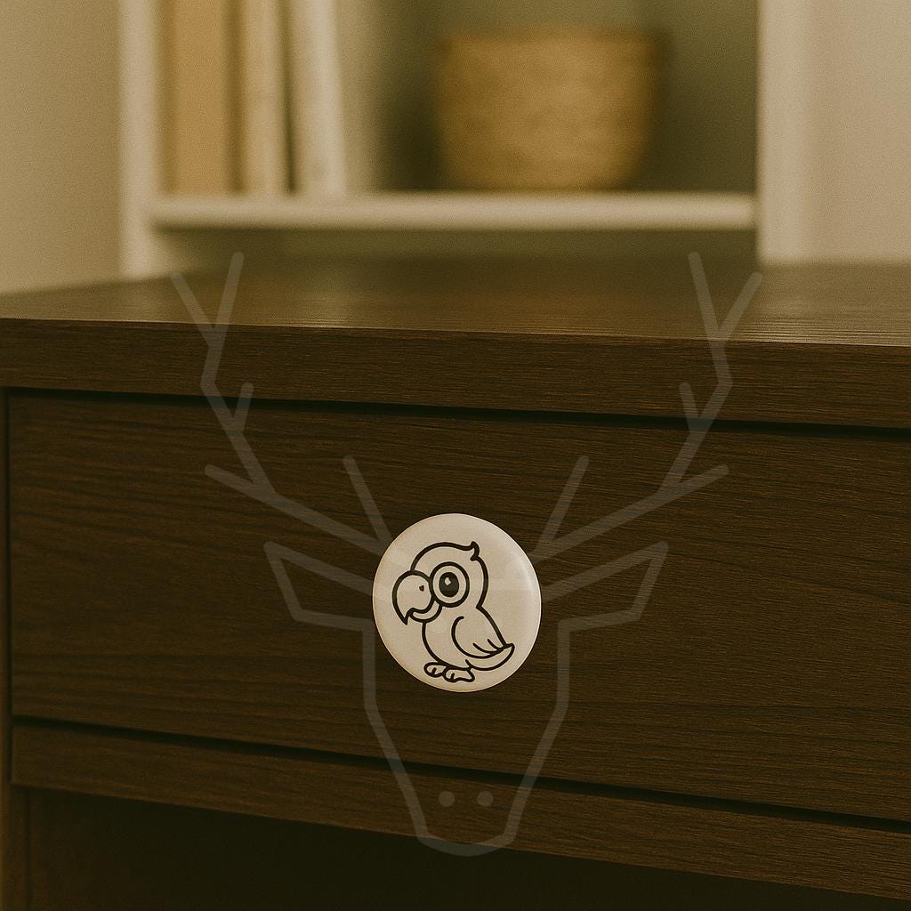 Cute Parrot Knobs for Kids