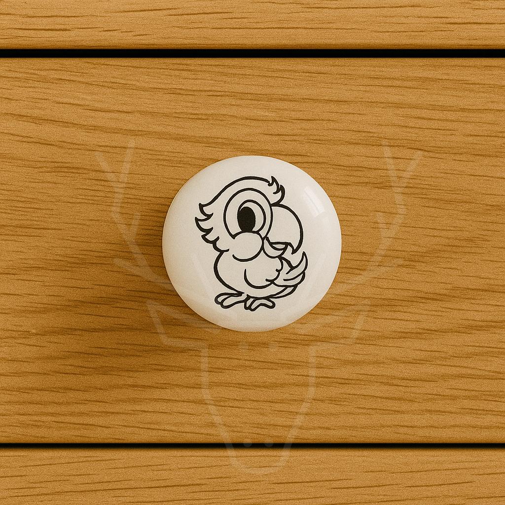 Cute Parrot Knobs for Kids