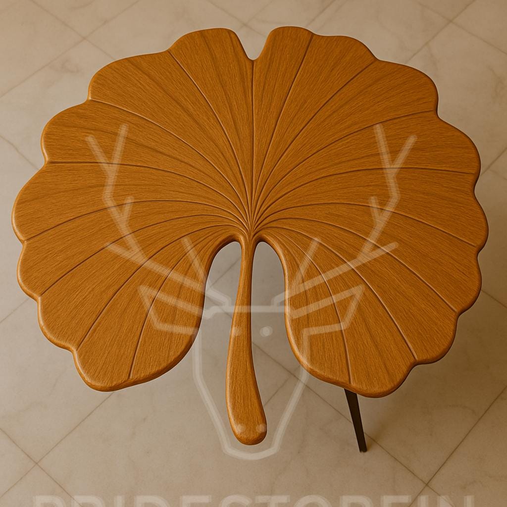 Leaf-Inspired Luxury Coffee Table