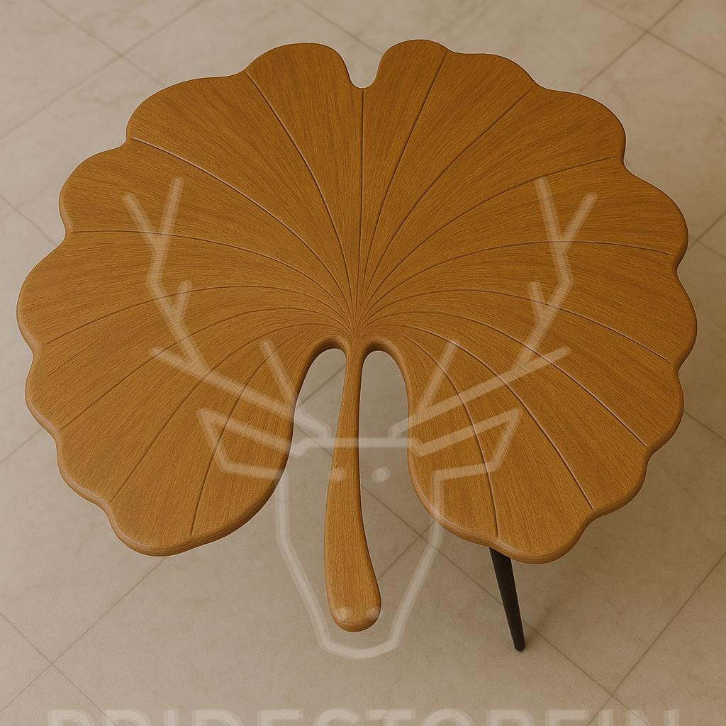 Leaf-Inspired Luxury Coffee Table