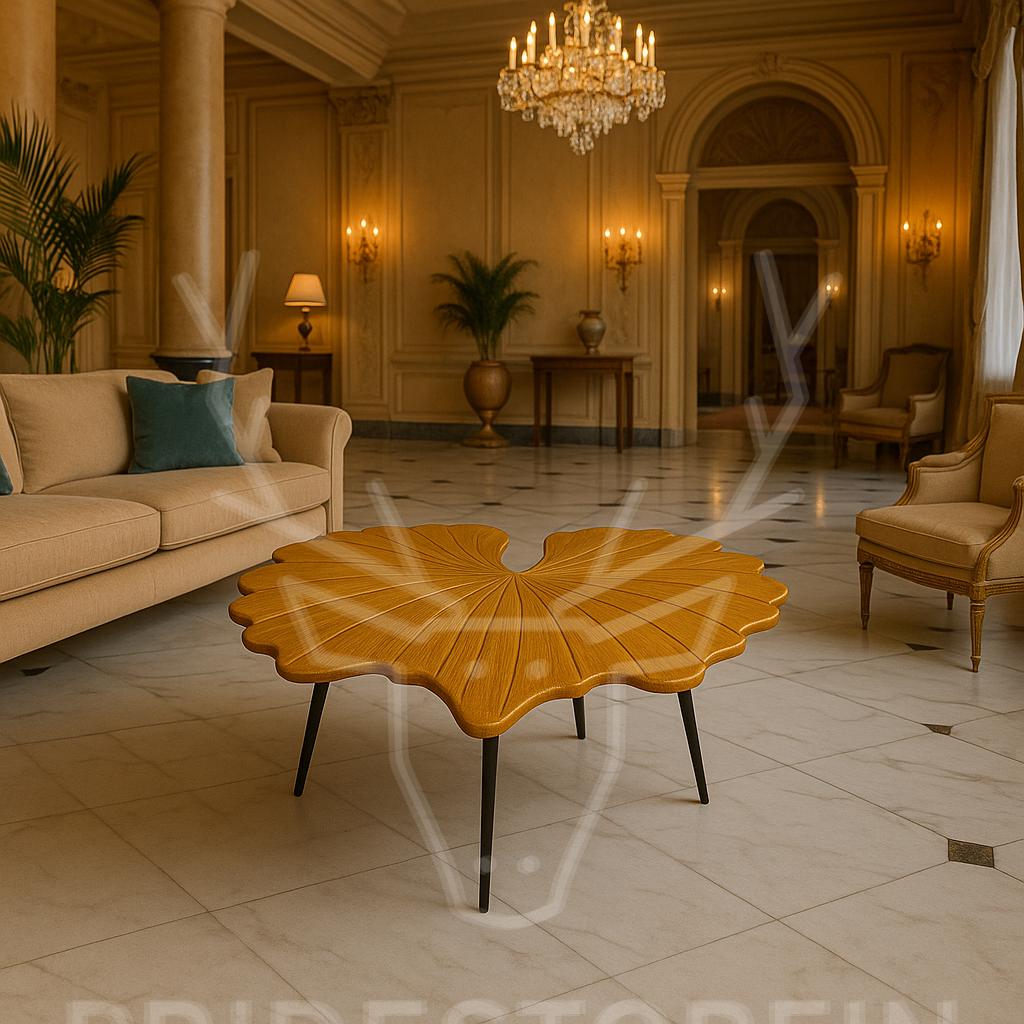 Handmade Ginkgo Leaf Table
