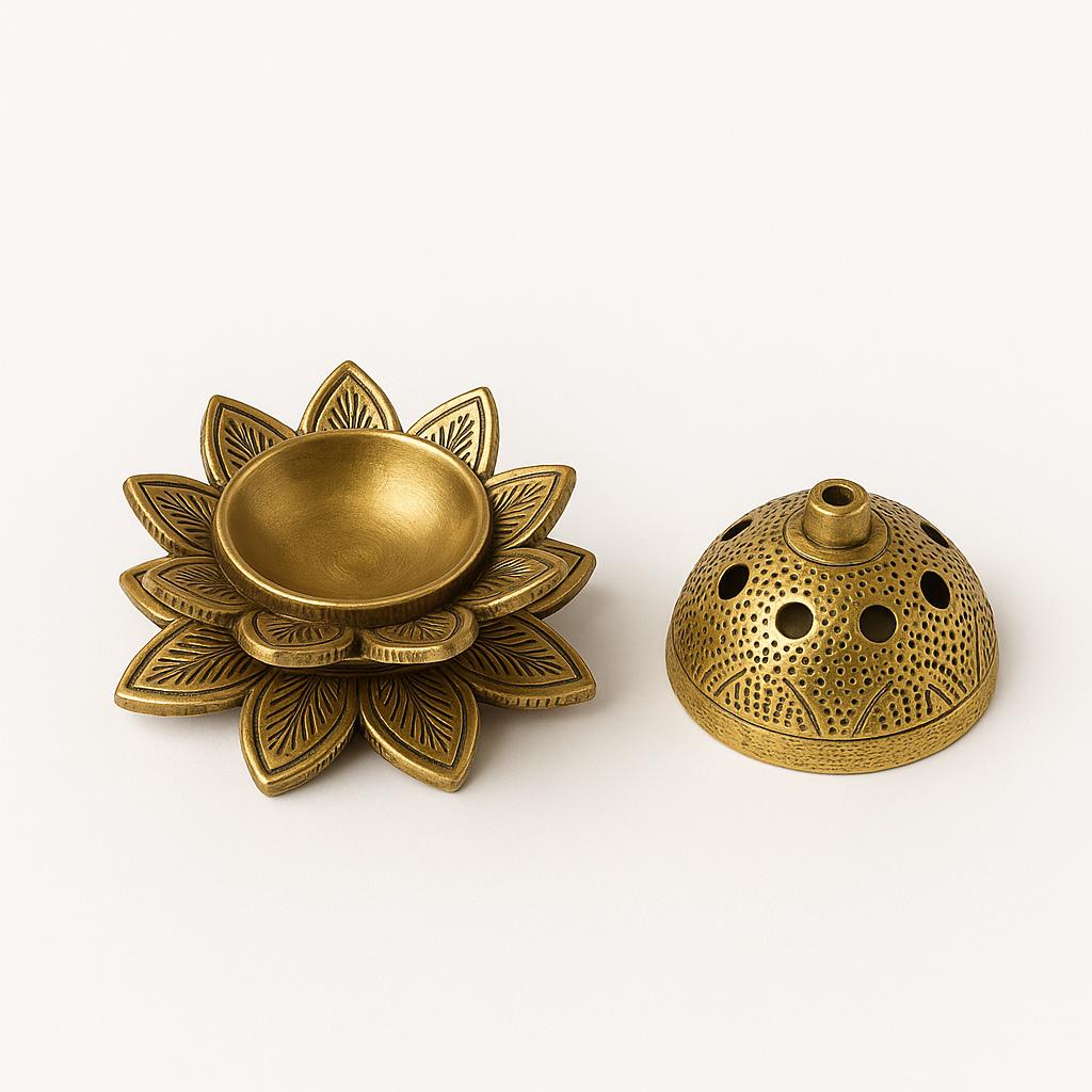 Handmade Lotus Diya Decor