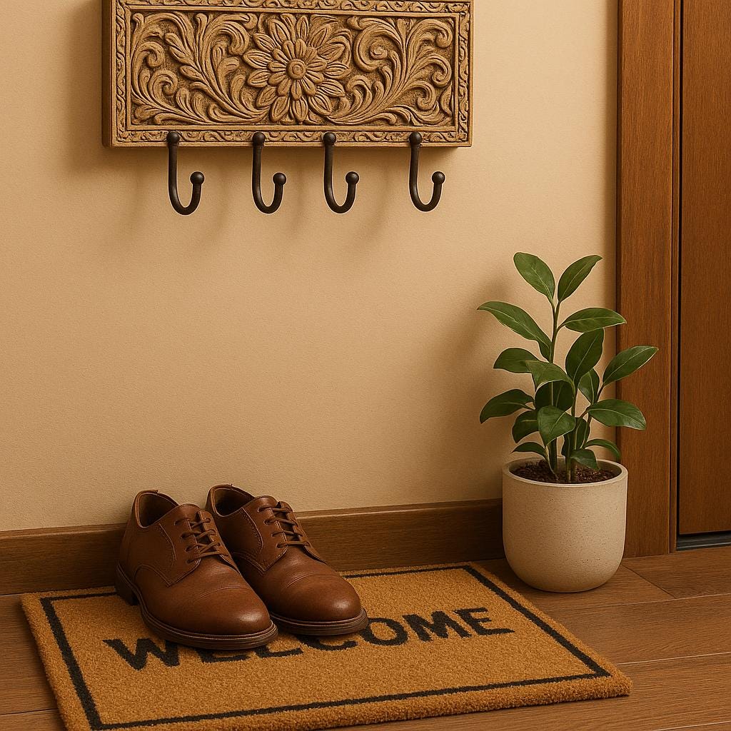 Oak Leaf Wooden Table - Modern Plant Design